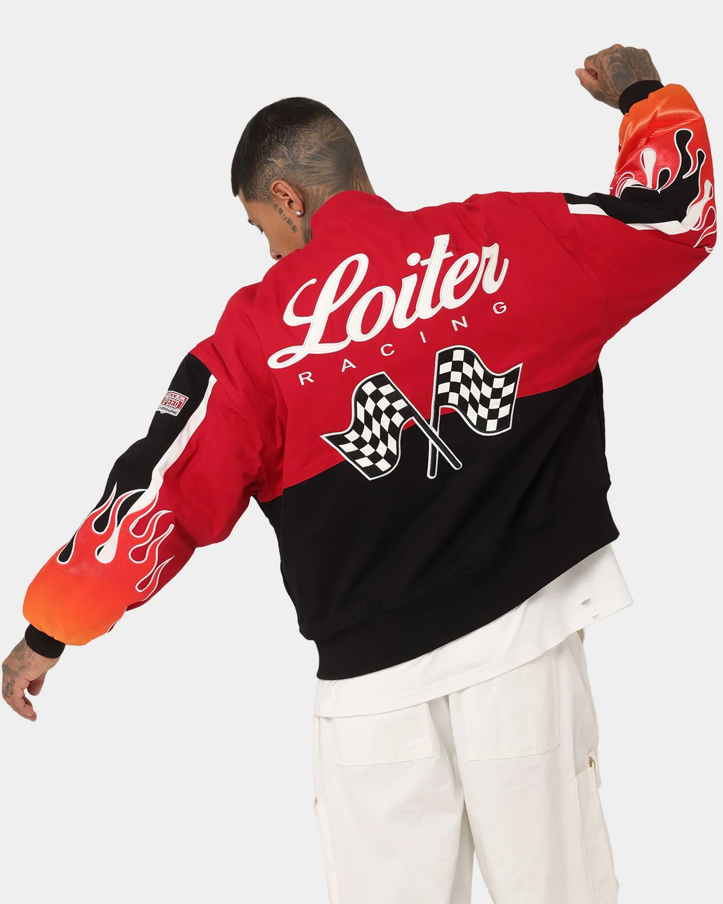 Loiter Daytona Motor Jacket Red