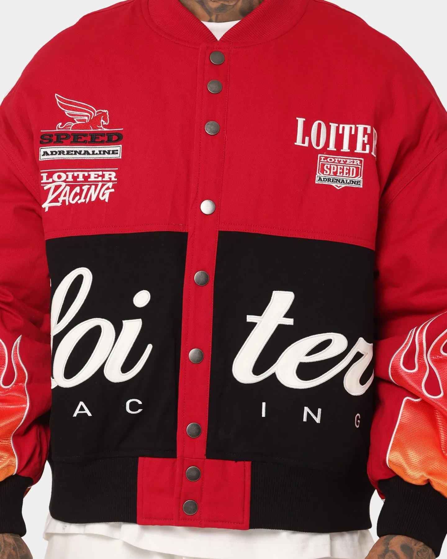 Loiter Daytona Motor Jacket Red