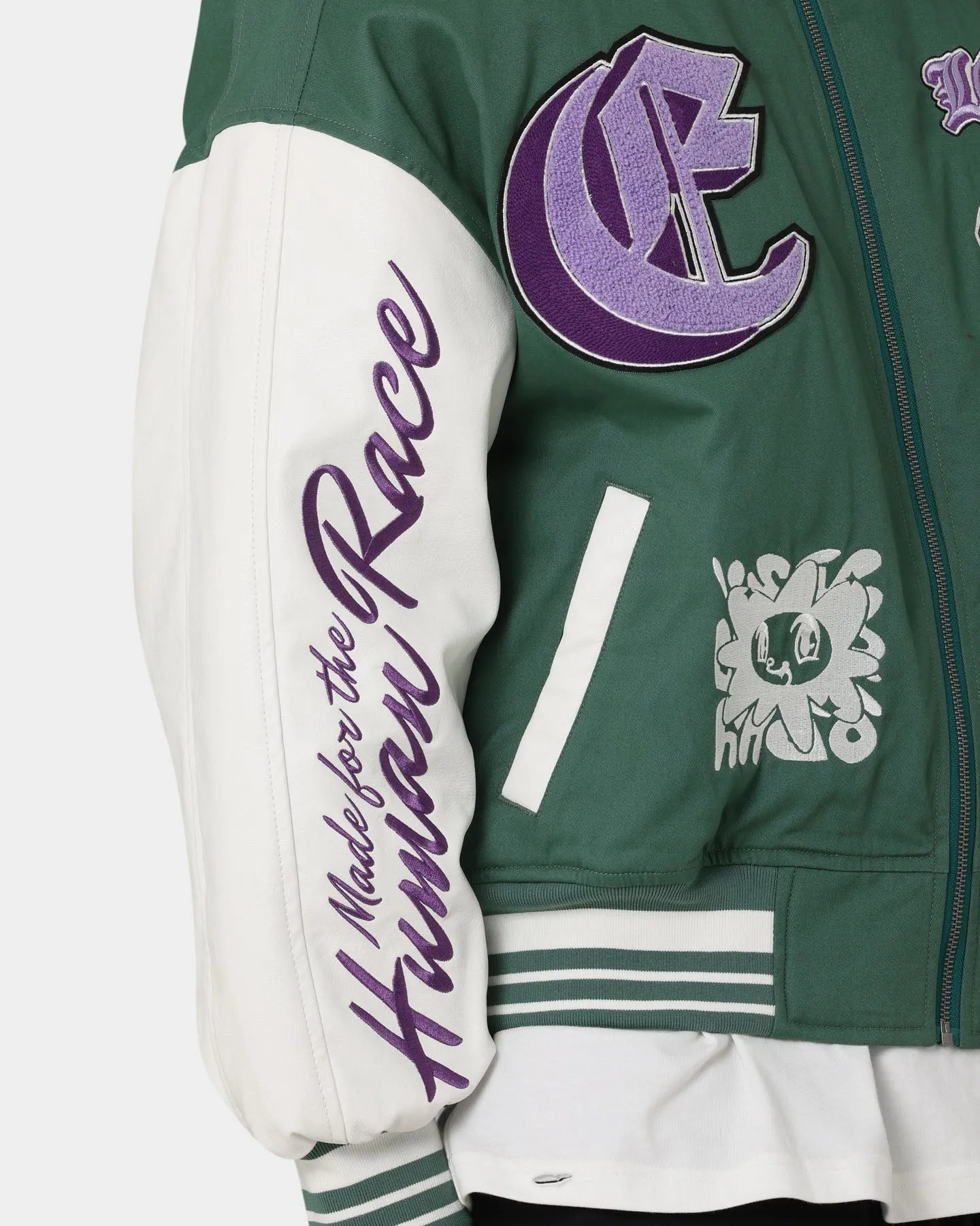 Loiter Ethereal Varsity Jacket Green