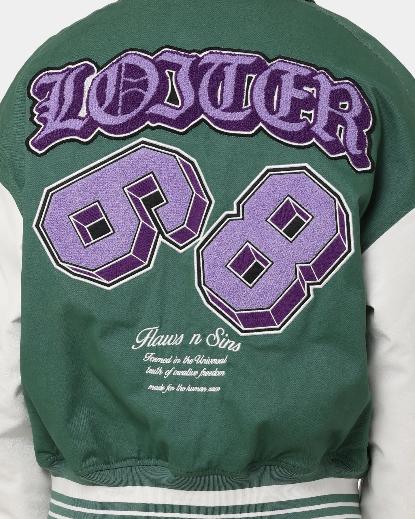 Loiter Ethereal Varsity Jacket Green