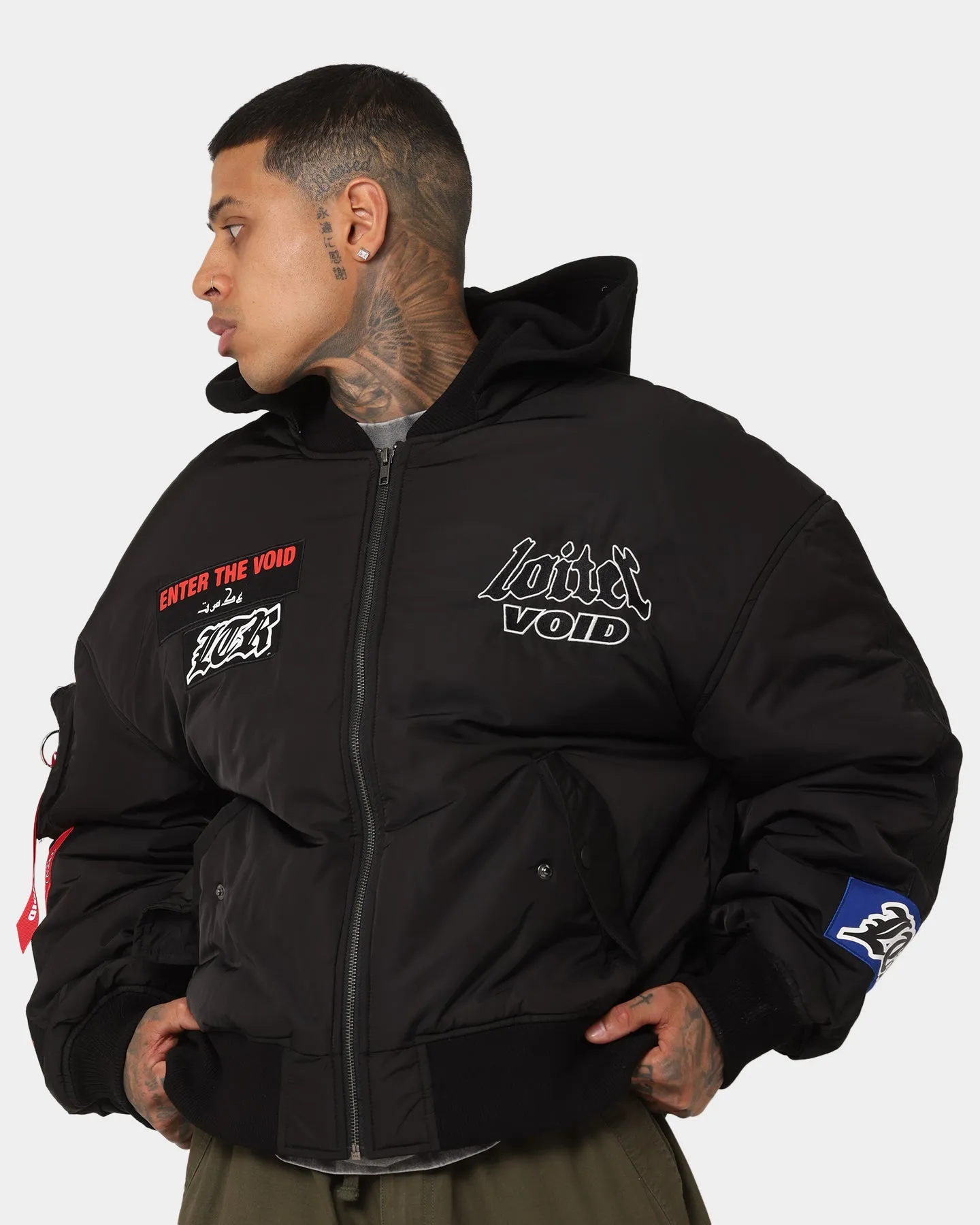 Loiter Void Bomber Jacket Black