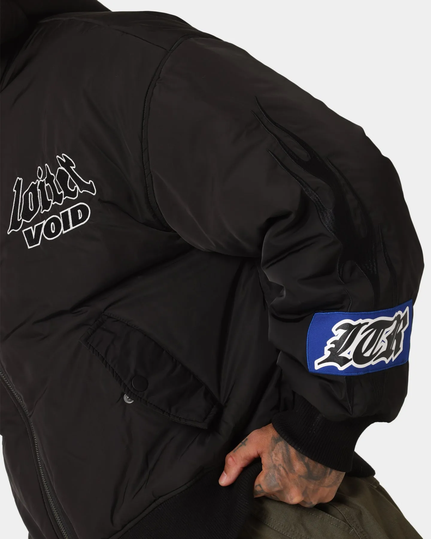 Loiter Void Bomber Jacket Black