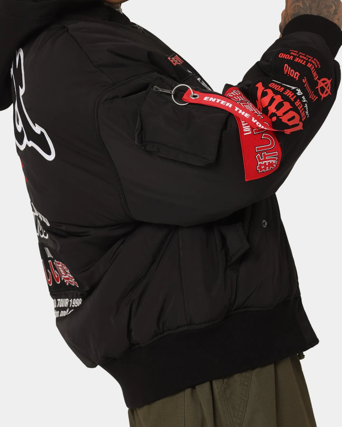 Loiter Void Bomber Jacket Black