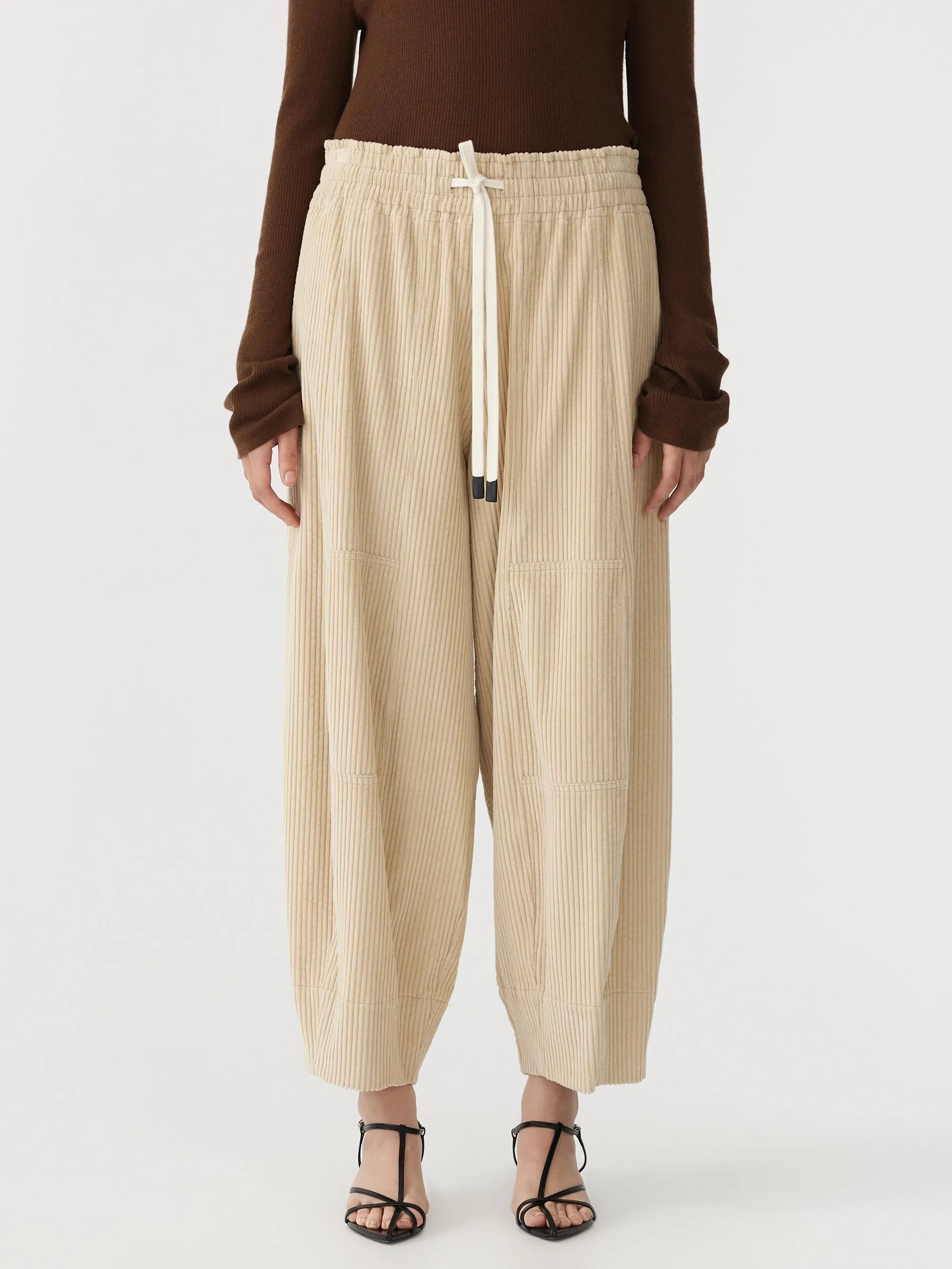 long rise cord pant