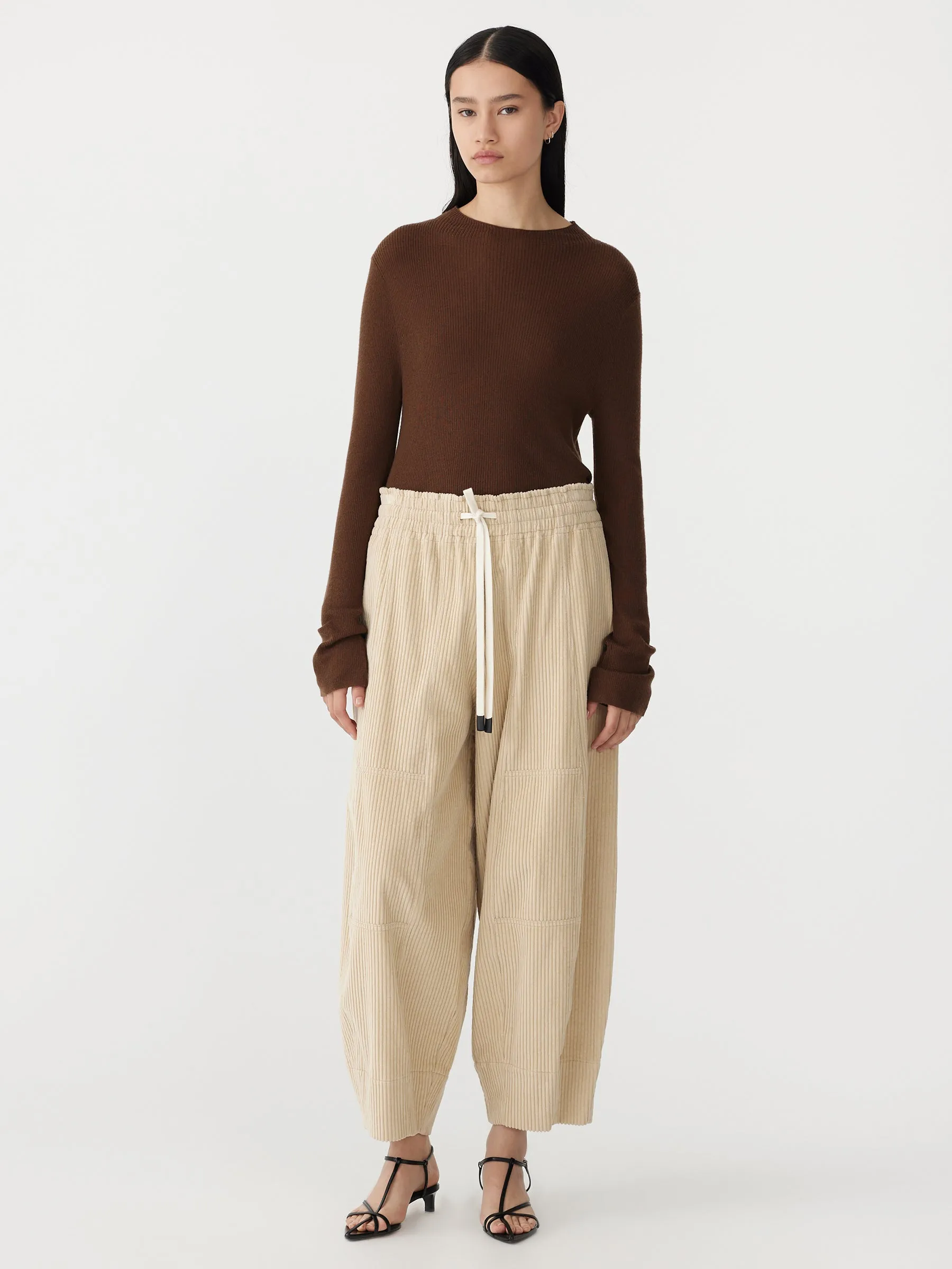 long rise cord pant