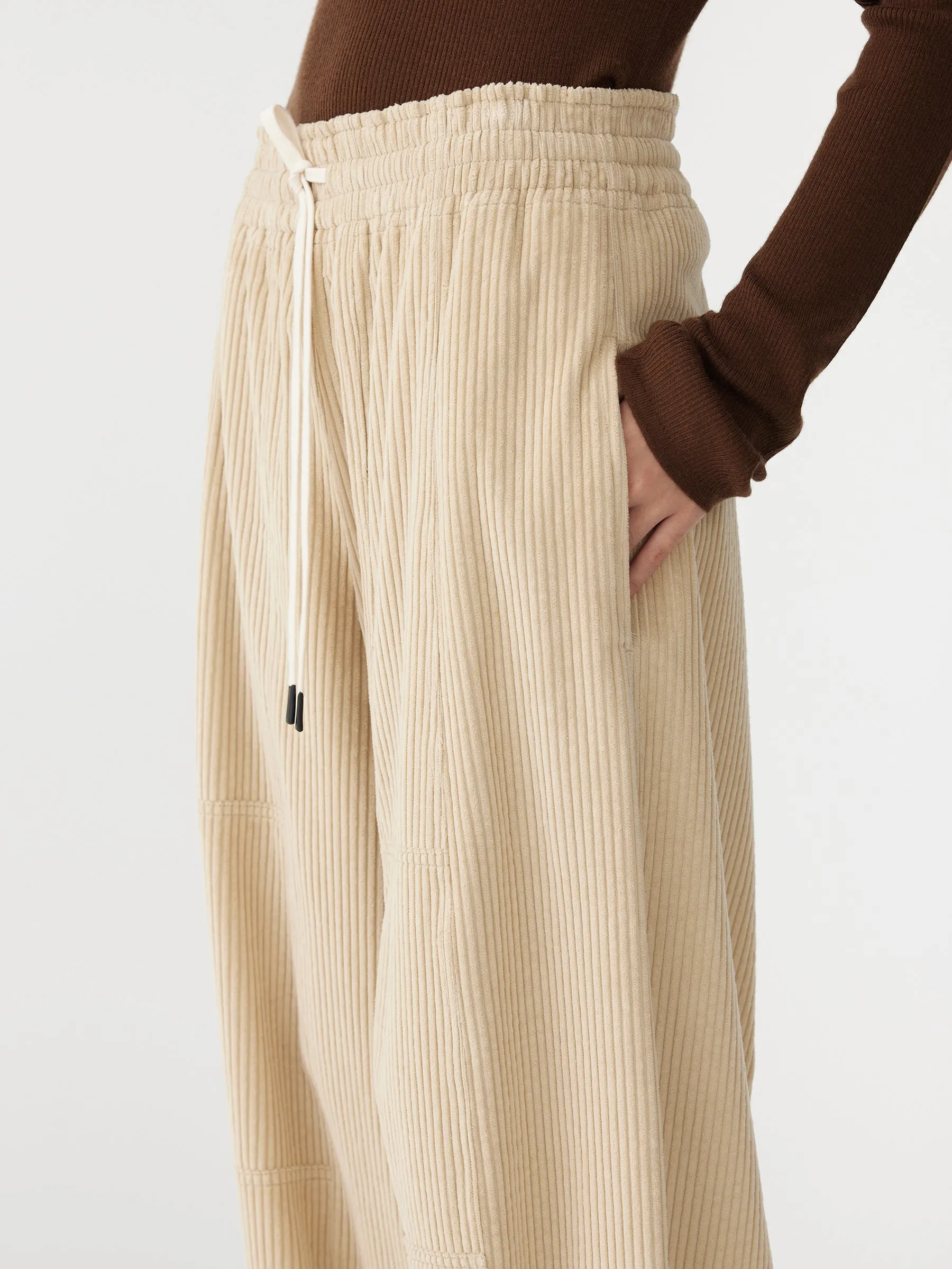 long rise cord pant