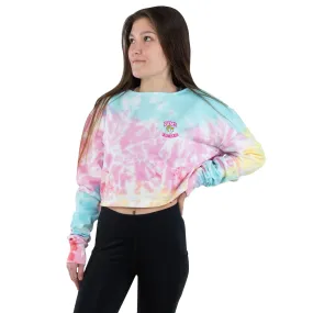 Los Angeles Rams NFL Womens Pastel Tie-Dye Blast Cropped Sweater