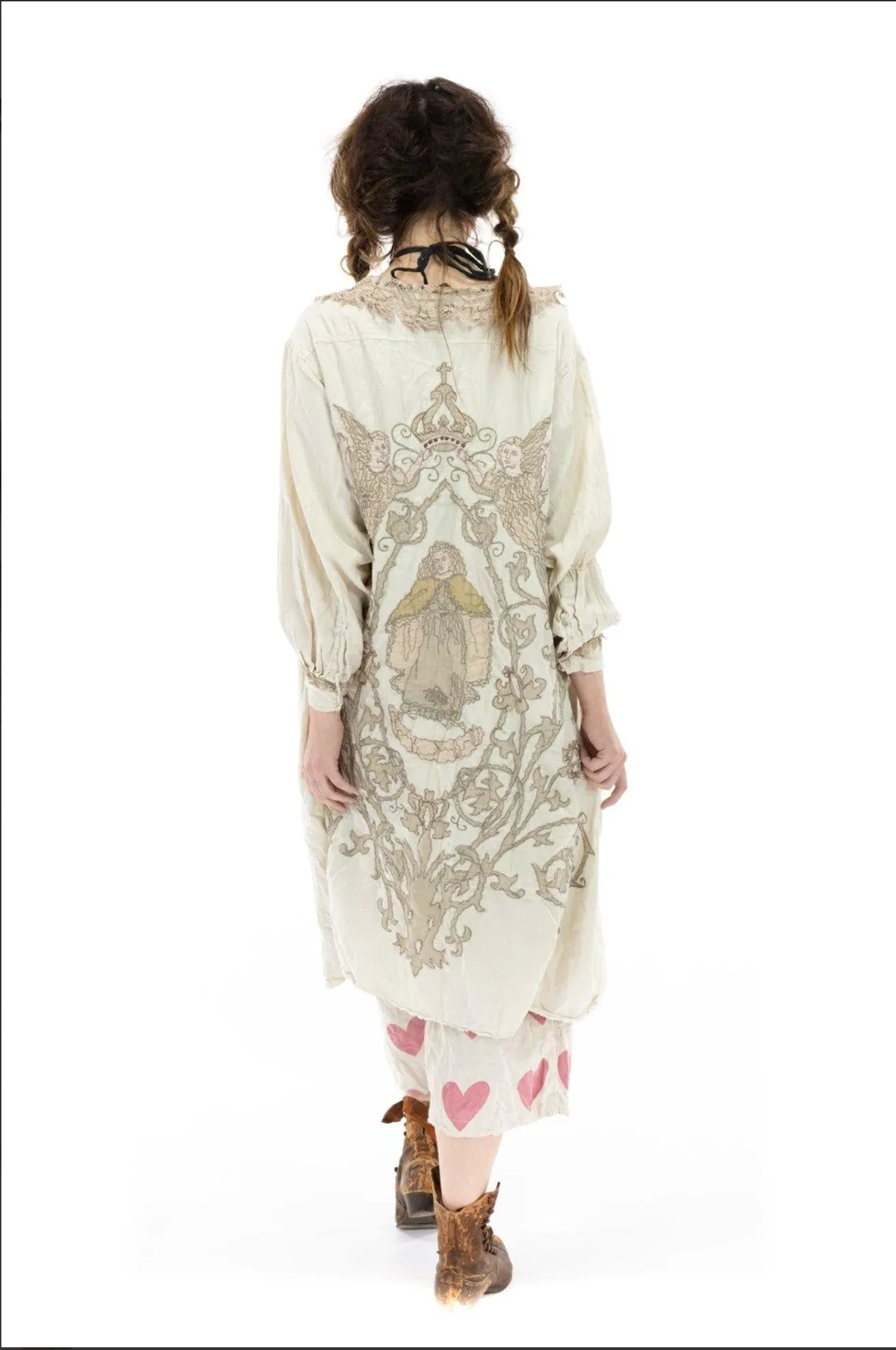 Magnolia Pearl 504 Leola Embroidered Smock Coat