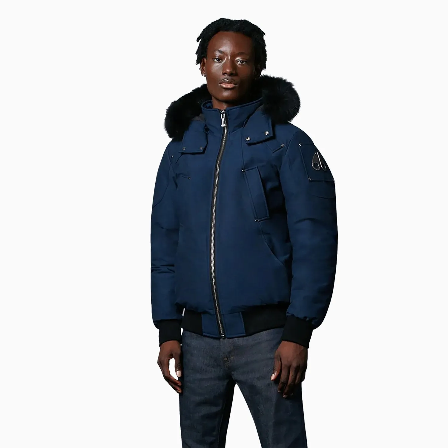 Men's Ballistic Hooded Full Zip Bomber Jacket