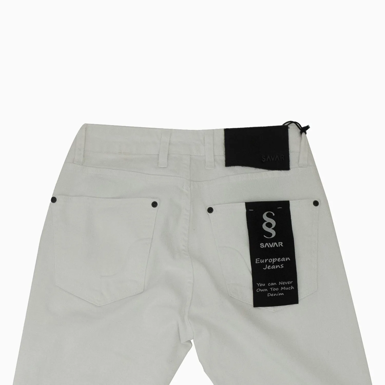 Men's Basic All White Denim Pant