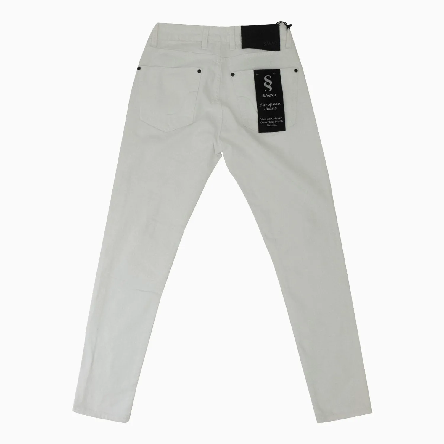 Men's Basic All White Denim Pant