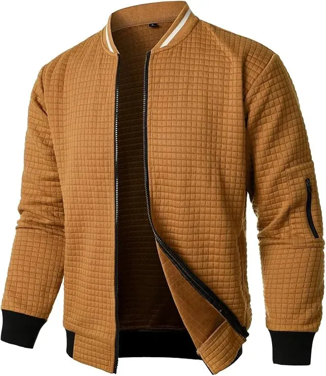 Men’s Casual Lightweight Bomber Varsity Jacket