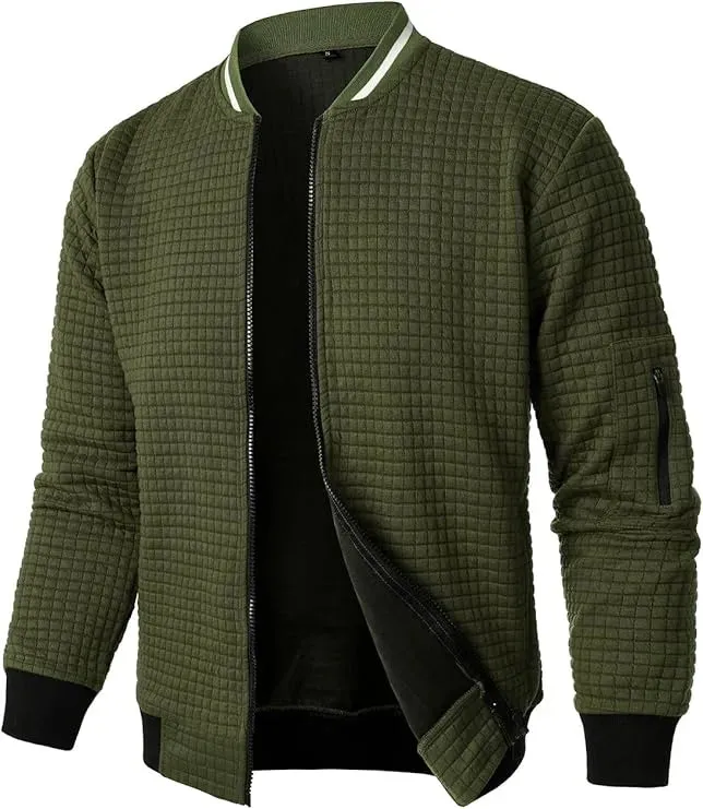 Men’s Casual Lightweight Bomber Varsity Jacket