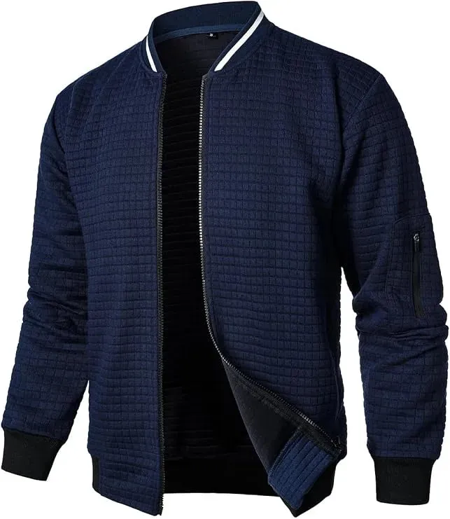 Men’s Casual Lightweight Bomber Varsity Jacket