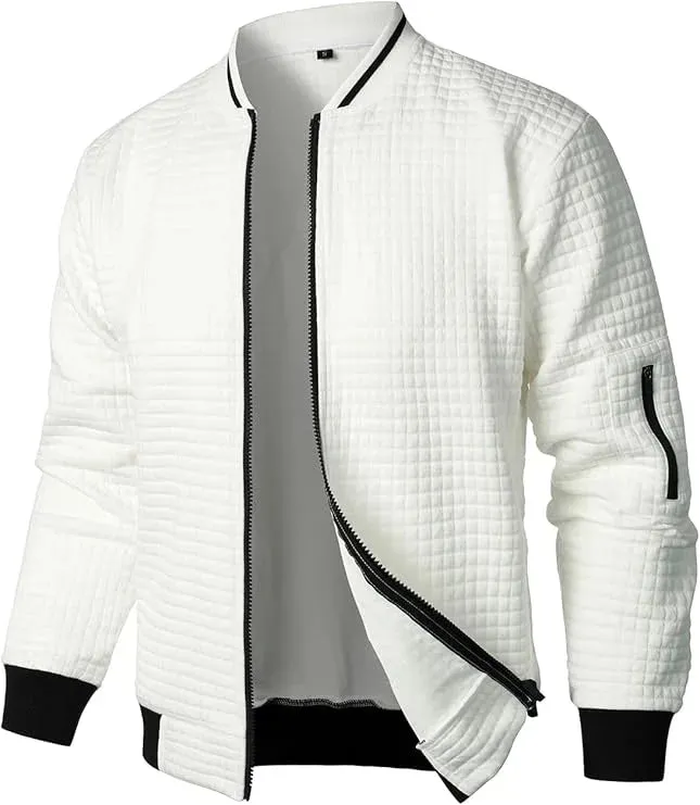 Men’s Casual Lightweight Bomber Varsity Jacket