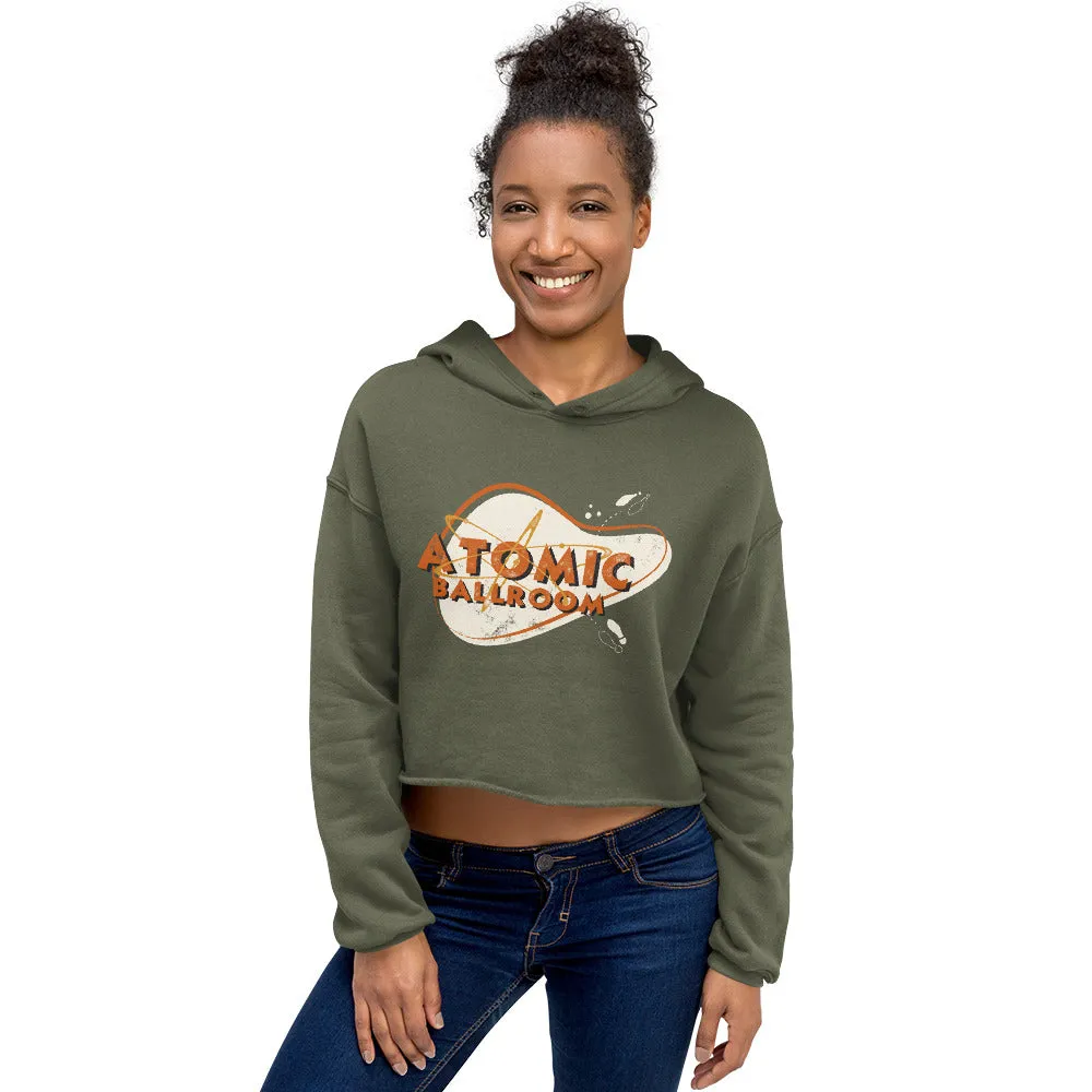 Mid Century Atomic - Crop Hoodie