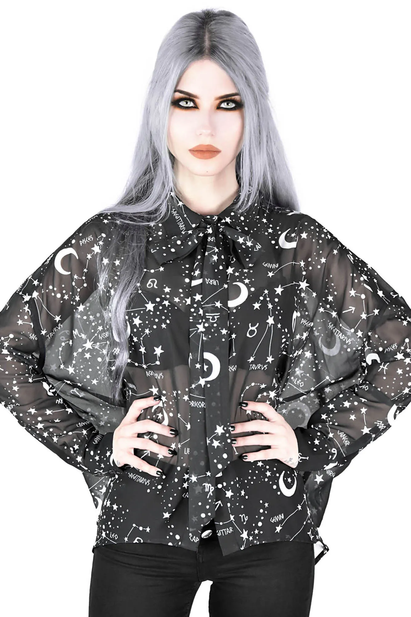 Milky Way Chiffon Shirt