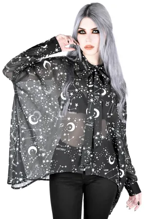 Milky Way Chiffon Shirt