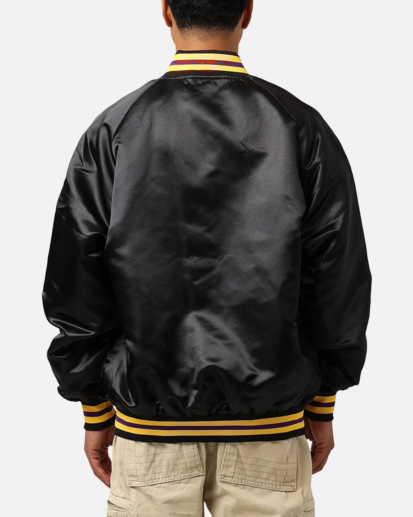 Mitchell & Ness Los Angeles Lakers Lightweight Satin Jacket Black