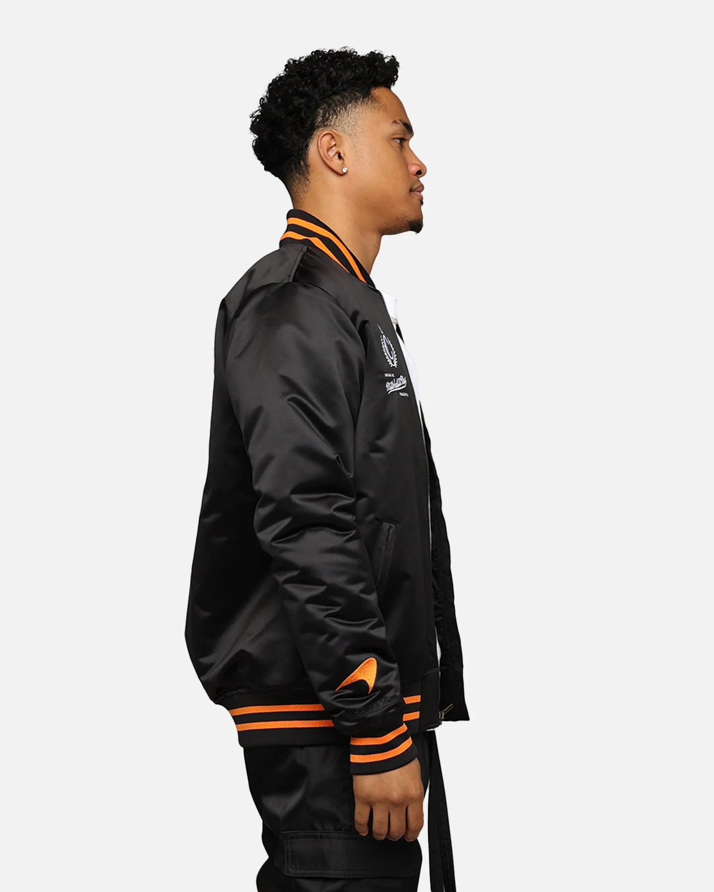 Mitchell & Ness X McLaren X Culture Kings Las Vegas Collection Bomber Jacket Black