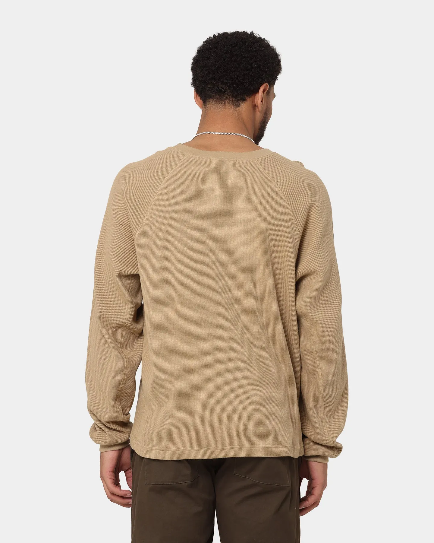 MNML Heavy Thermal Long Sleeve T-Shirt Brown