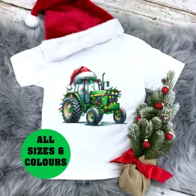 *MORE COLOURS AVAILABLE* Christmas Tractor T-Shirt