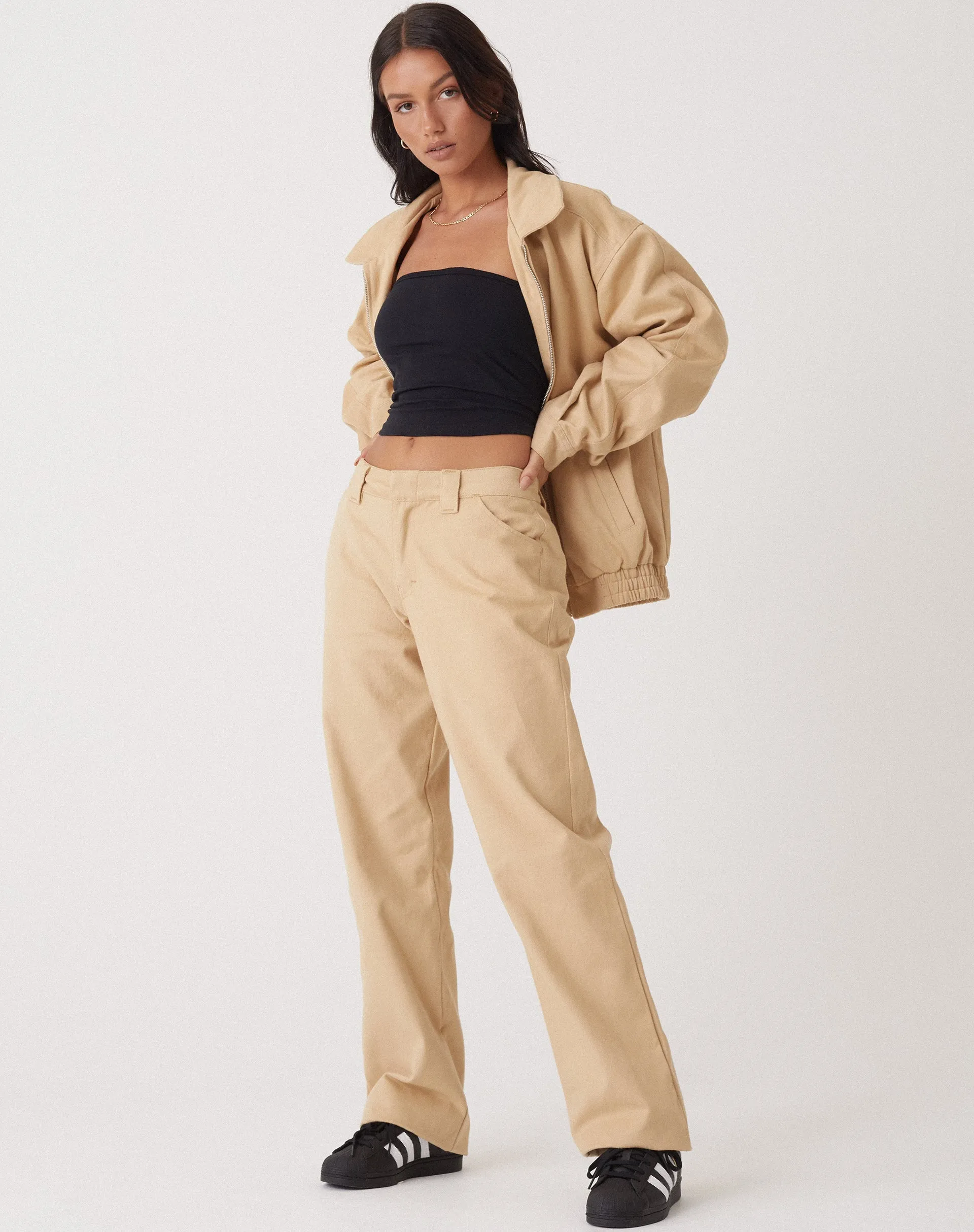 Motel X Olivia Neill Kana Trouser in Tan