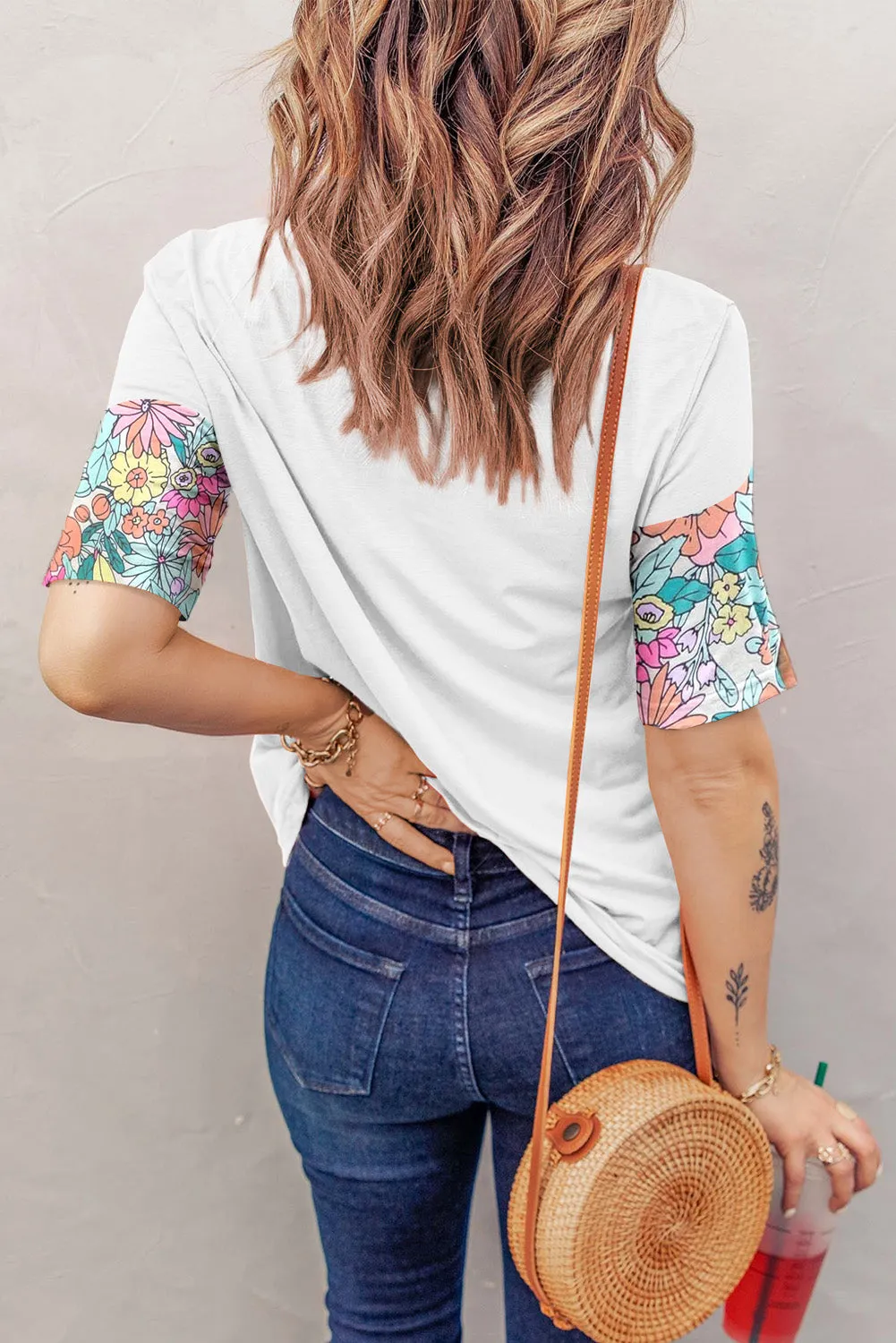 Multicolor Floral Print Sleeveless Tank Top