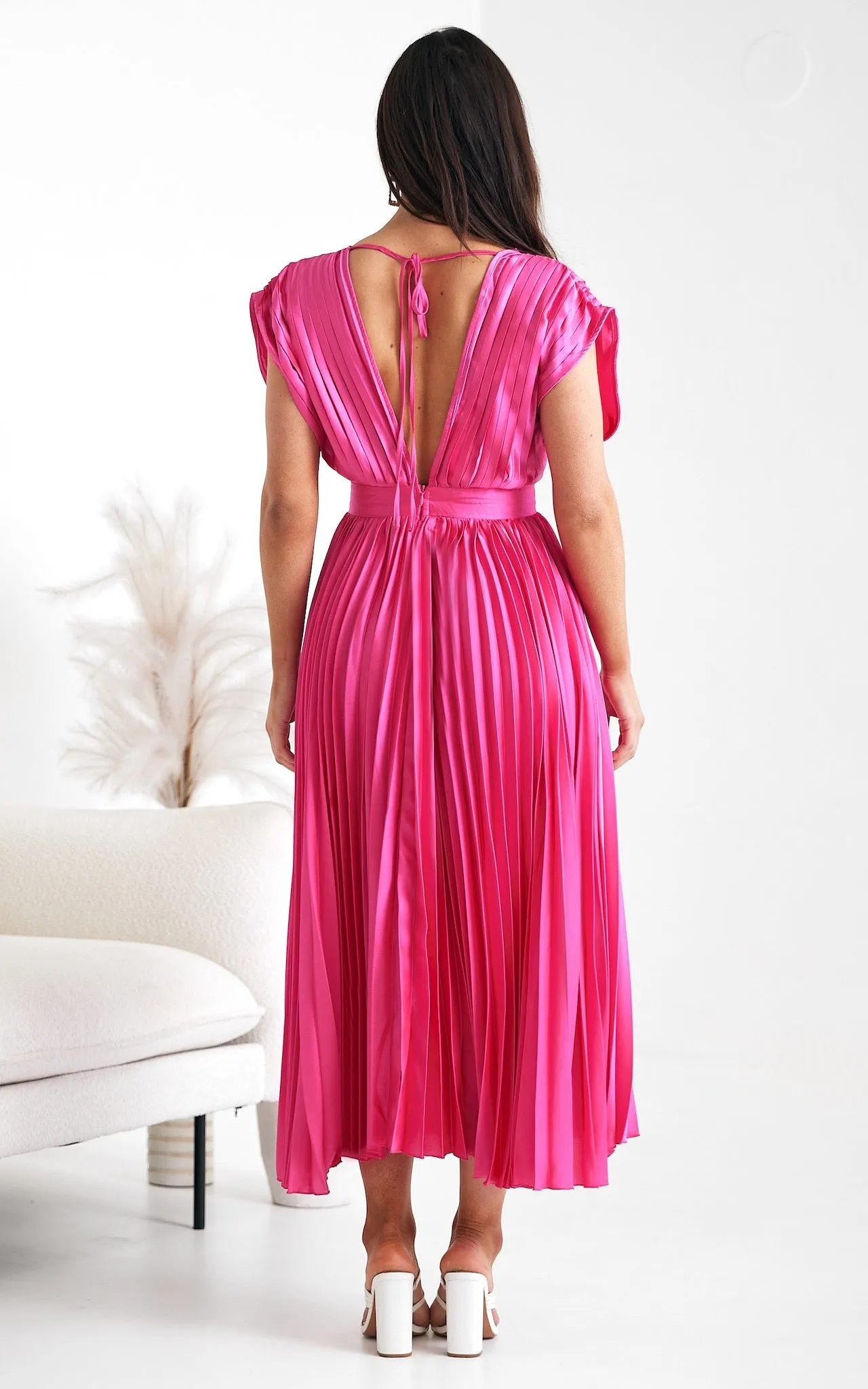 Naomi Maxi Dress - Hot Pink