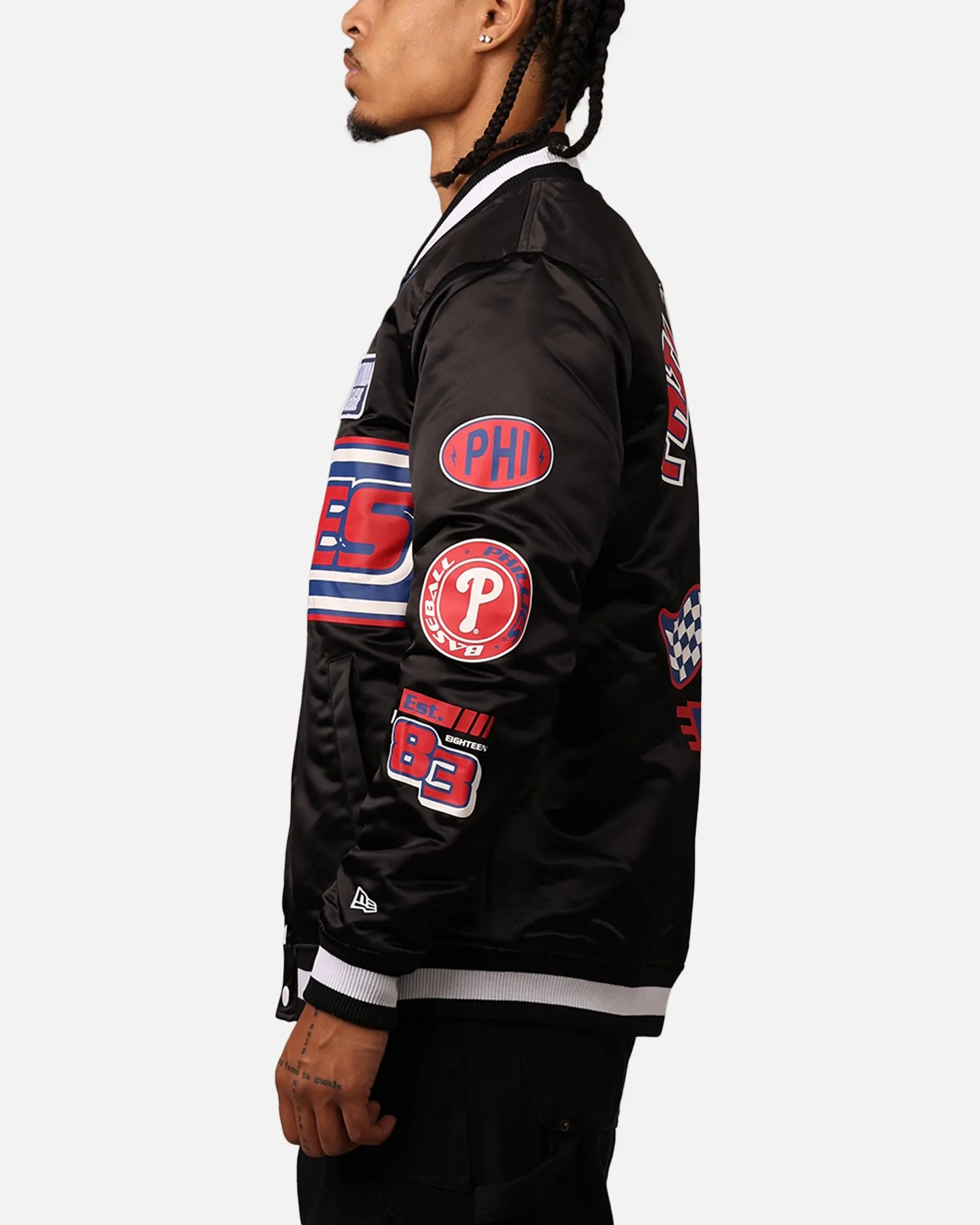 New Era Philadelphia Phillies 2024 Rally Drive Jacket Black/White