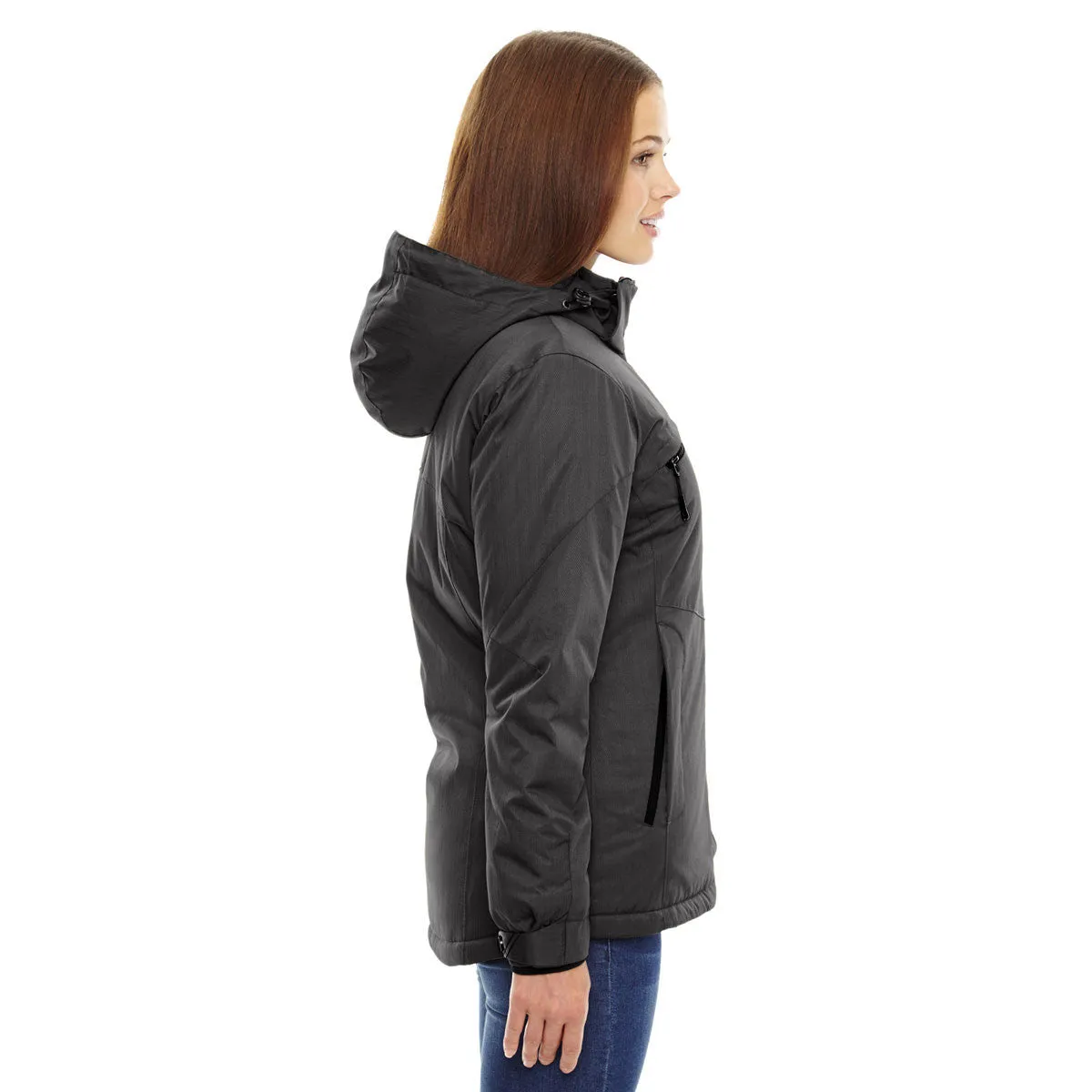 North End Women's Carbon Rivet Textured Twill Insulated Jacket