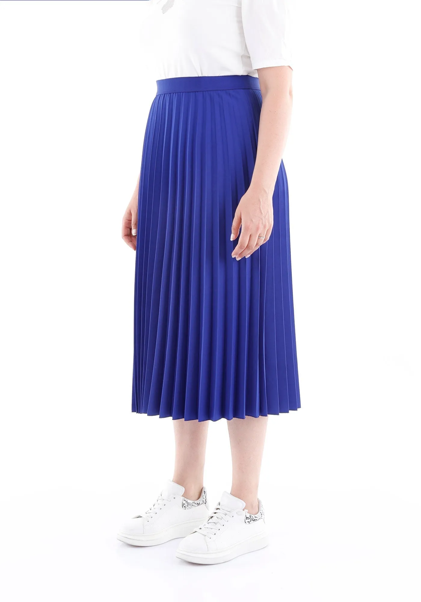 Oversized Accordion Plise Midi Pleated Skirt