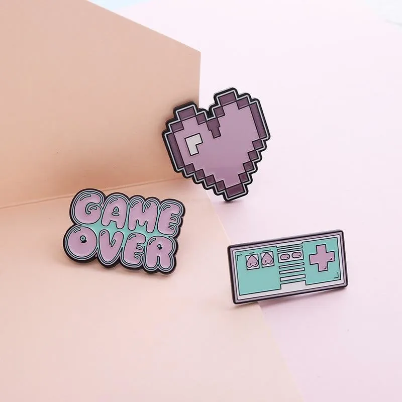 Pastel Gamer Enamel Pins