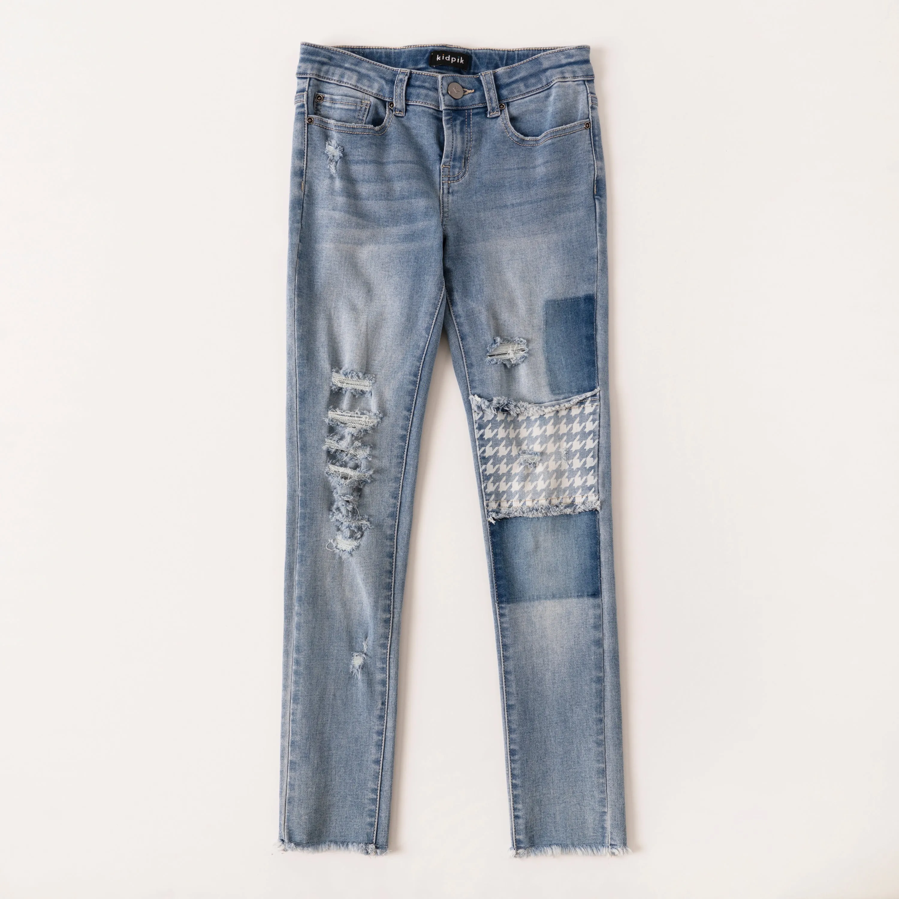 Patchwork Skinny Jean