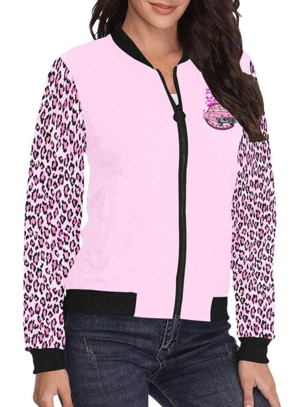 Pink Ladies Womens Bomber Jacket [IN STOCK]