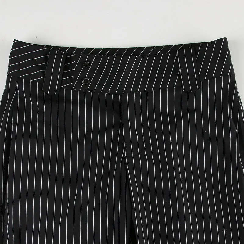 Pinstripe Flare Pants