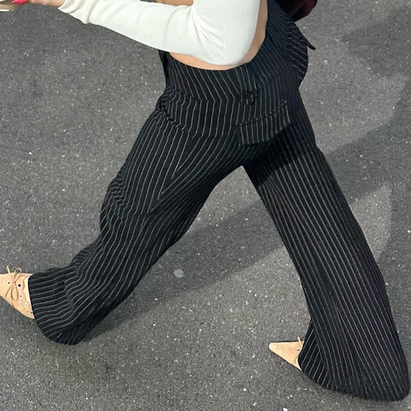 Pinstripe Flare Pants