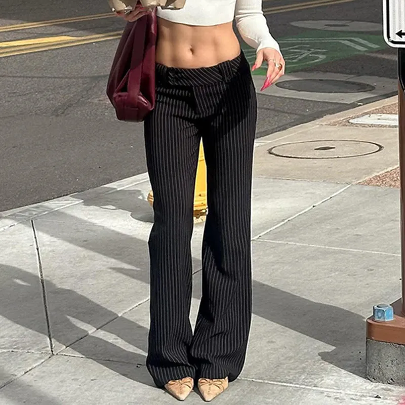 Pinstripe Flare Pants