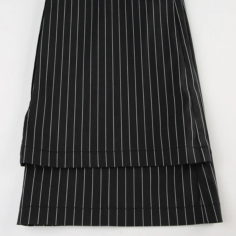 Pinstripe Flare Pants