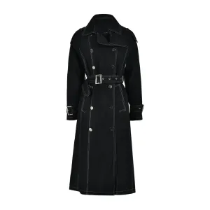 Pre Order:  Geometric Metal Buckle Trench Coat