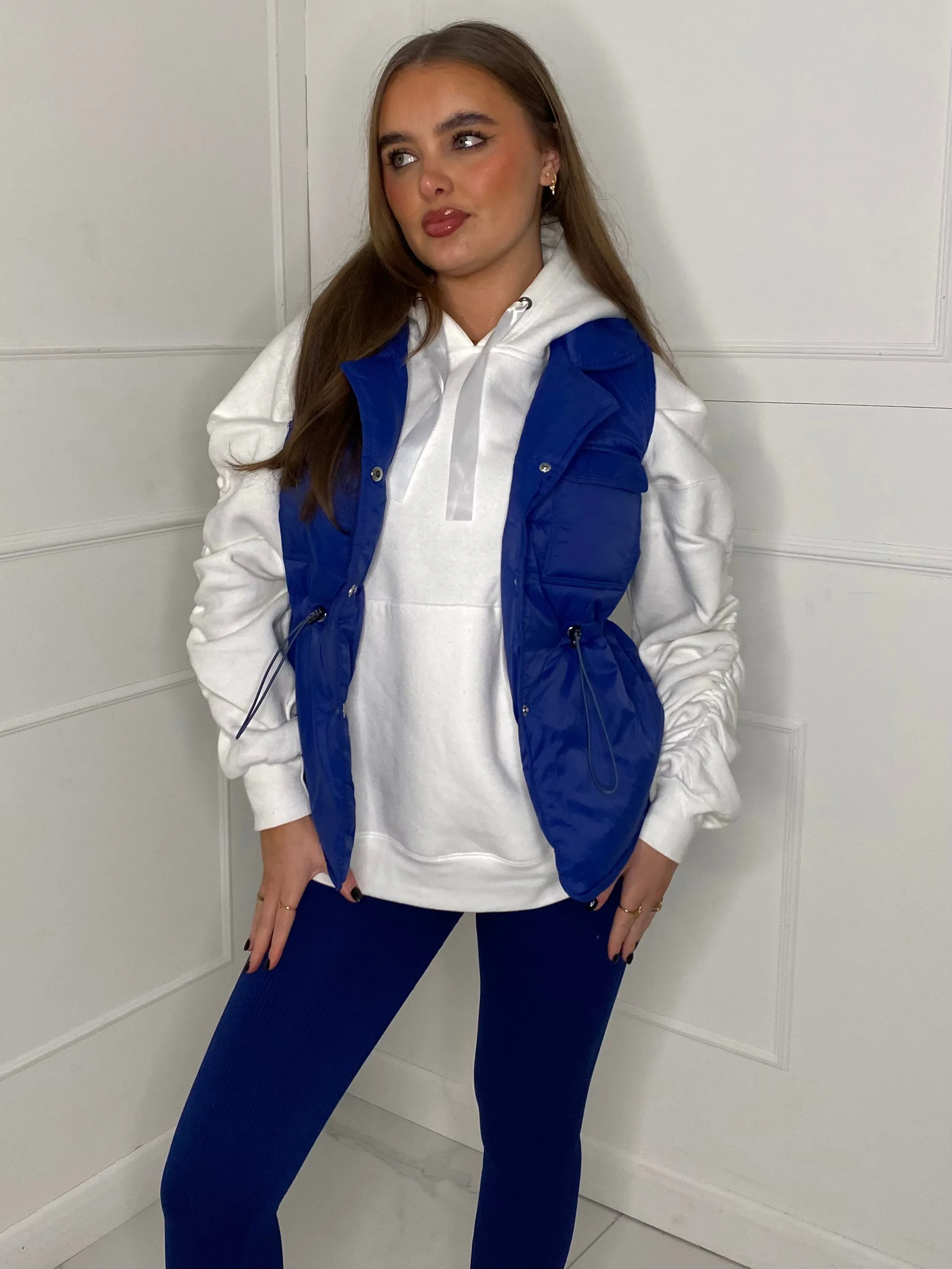 Pull-In Waist Gilet - Royal Blue