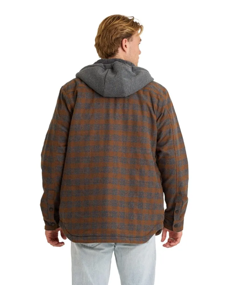 Quilted Sherpa Jacket - Rust