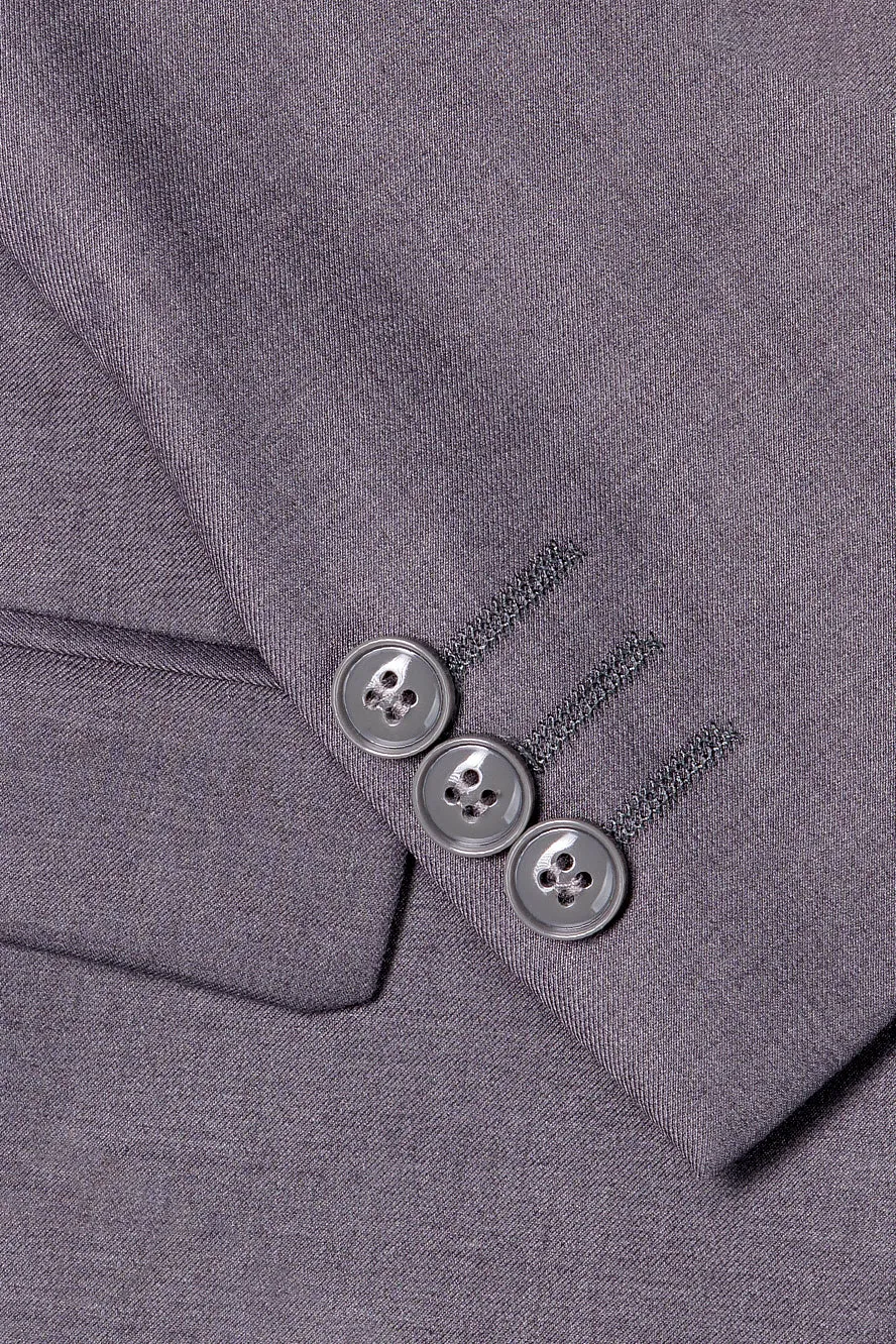 "Noah" Perry Ellis Kids Medium Grey Suit (5-Piece Set)