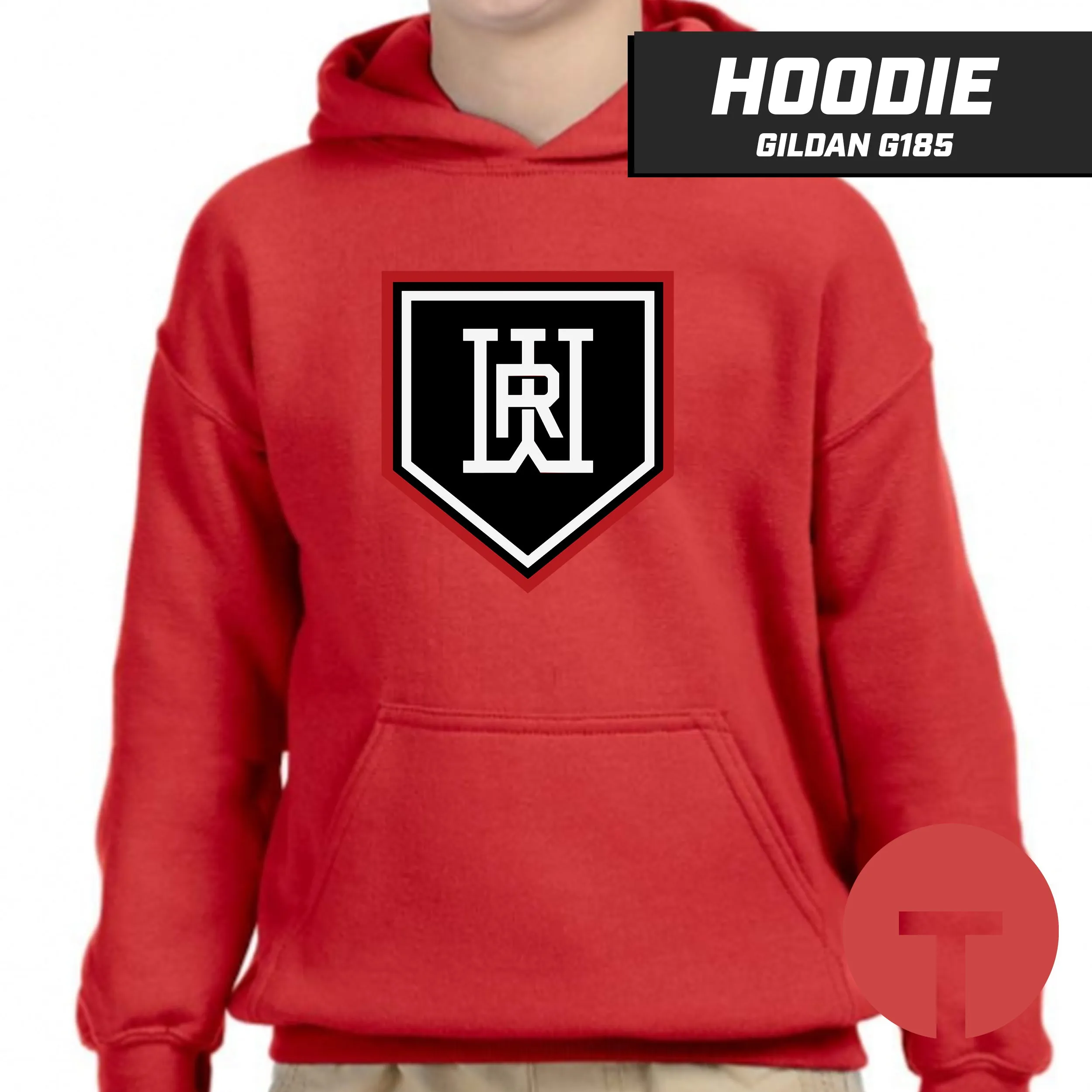 Rapids Baseball - Hoodie Gildan G185 - LOGO 5