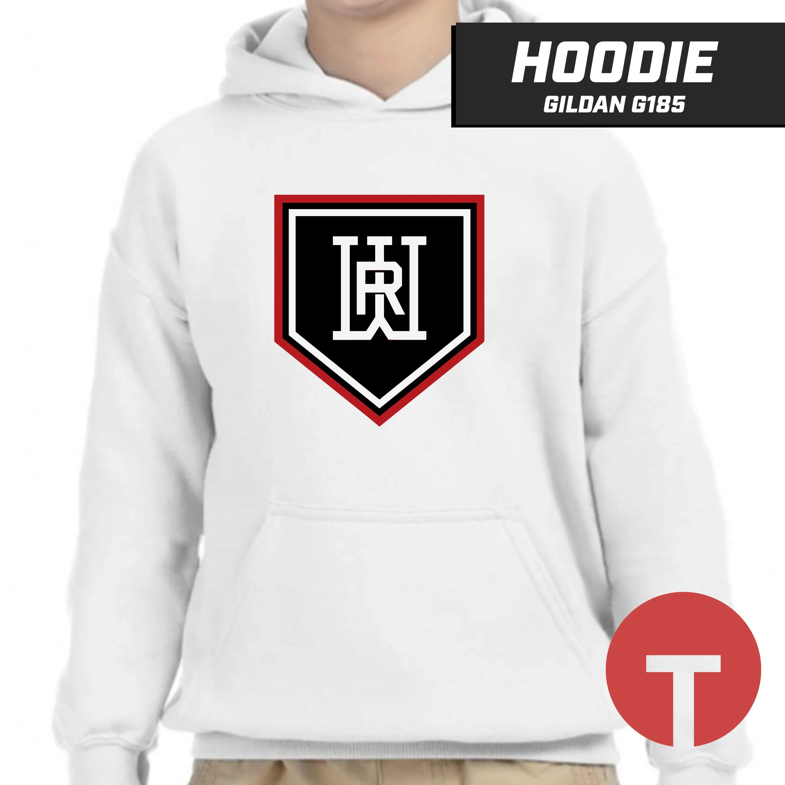 Rapids Baseball - Hoodie Gildan G185 - LOGO 5