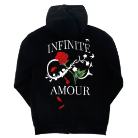 REBEL MINDS Infinite Amour Graphic Zip-up Hoodie