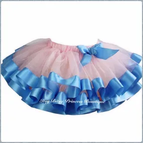 Rose Quartz & Serenity Satin Trimmed Tutu