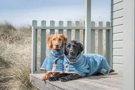 Ruff and Tumble Dog Drying Coat - Sandringham Blue