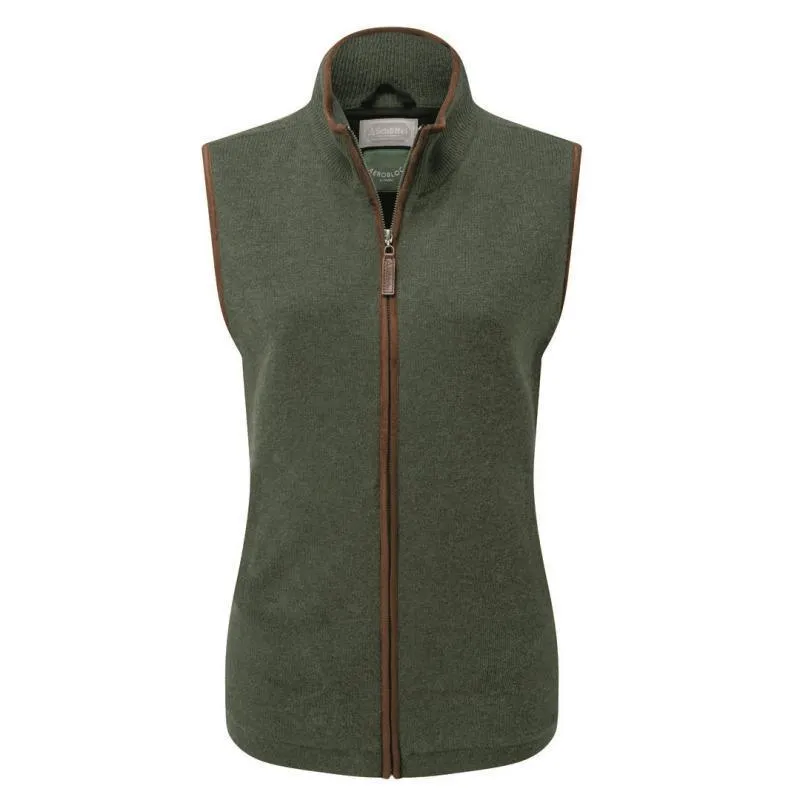 Schoffel Ladies Lambswool Aerobloc Gilet - Cedar