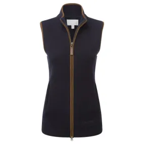 Schoffel Ladies Lambswool Aerobloc Gilet - Navy